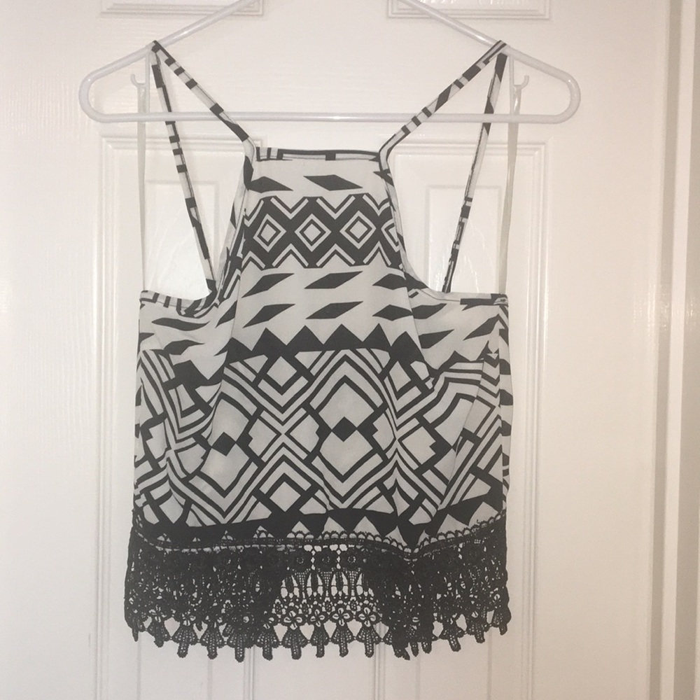 NWT tribal print crop top